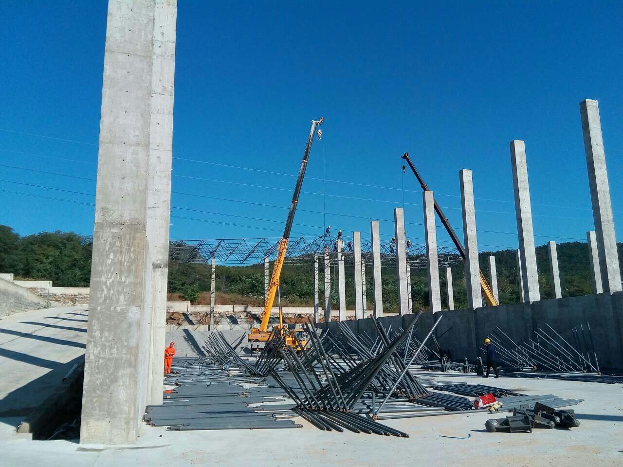 高碑店搅拌站网架