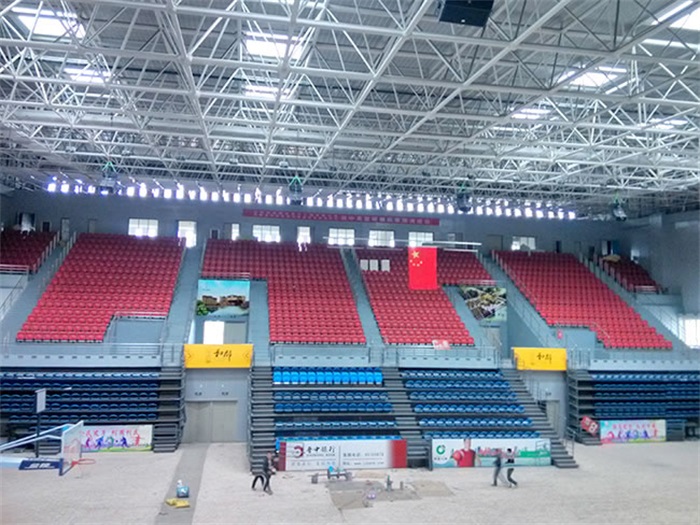 高碑店电厂体育馆网架加工